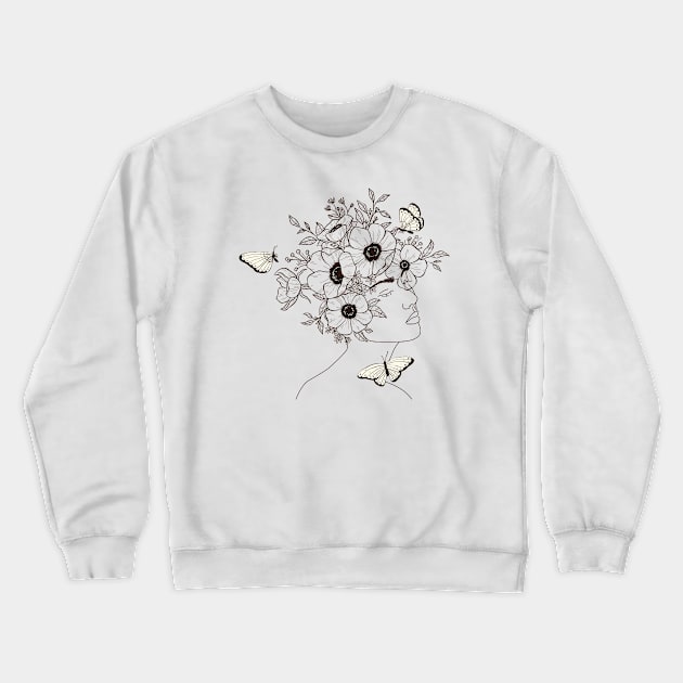 Bloom Fields Crewneck Sweatshirt by JabsCreative